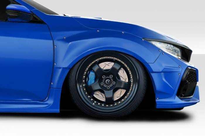 Honda Civic Speedster Duraflex Wide Body Front Fender Flares 118184