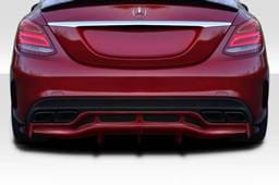 Mercedes C Class Weaver Duraflex Rear Bumper Diffuser Body Kit 118171