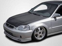Honda Civic Carbon Creations OEM Hood - 1 Piece - 102066