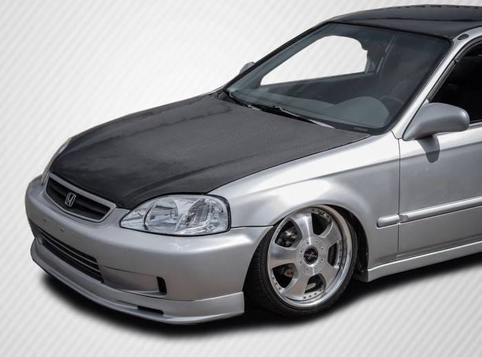 Honda Civic Carbon Creations OEM Hood - 1 Piece - 102066