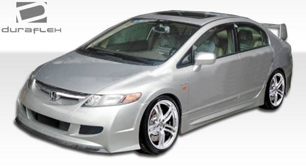 Honda Civic 4DR Duraflex R-Spec Side Skirts Rocker Panels - 2 Piece - 104430 thumbnail 4