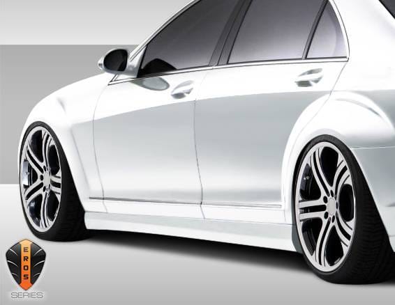 Mercedes S Class Eros Version 1 Duraflex Side Skirts Body Kit 107790 thumbnail 2