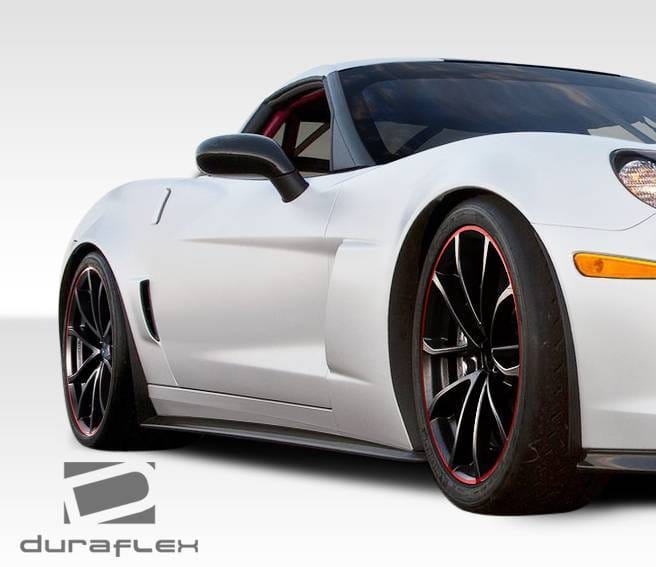 Chevrolet Corvette Duraflex GT500 Side Skirt Splitters - 2 Piece - 108408 thumbnail 2