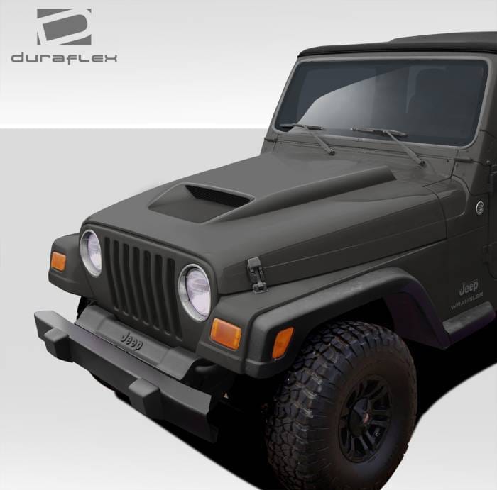 Jeep Wrangler Duraflex CV-X Hood - 1 Piece - 109257 thumbnail 2