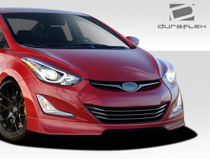 Hyundai Elantra Duraflex Racer Front Lip Under Spoiler Air Dam - 1 Piece - 109336 thumbnail 2