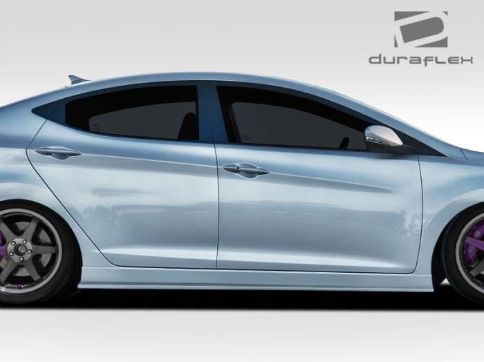 Hyundai Elantra Duraflex Racer Side Skirt Rocker Panels - 2 Piece - 109338 thumbnail 2