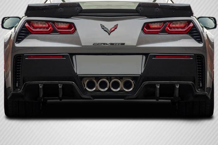 Chevrolet Corvette Exe Carbon Fiber Rear Bumper Diffuser Body Kit 117461
