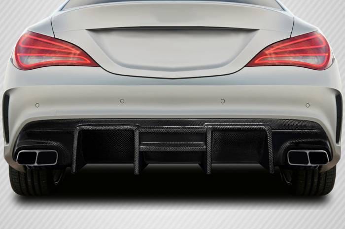 Mercedes CLA Zex Carbon Fiber Rear Bumper Diffuser Body Kit 117760