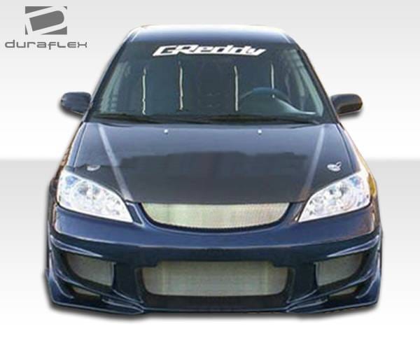 Honda Civic 2DR & 4DR Duraflex Bomber Front Bumper Cover - 1 Piece - 100557 thumbnail 2