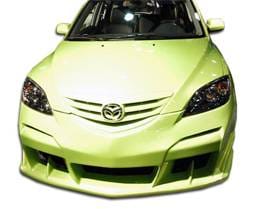 Mazda 3 4DR HB Duraflex Raven Front Bumper Cover - 1 Piece - 100566