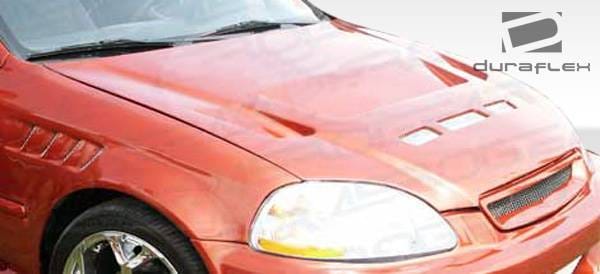 Honda Civic Duraflex Predator Hood - 1 Piece - 105540 thumbnail 3