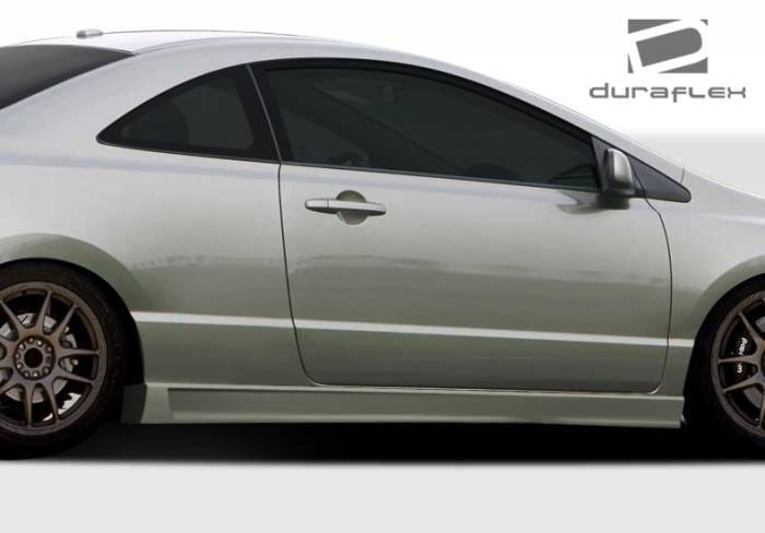 Honda Civic 2DR Duraflex B-2 Side Skirts Rocker Panels - 2 Piece - 106856 thumbnail 3
