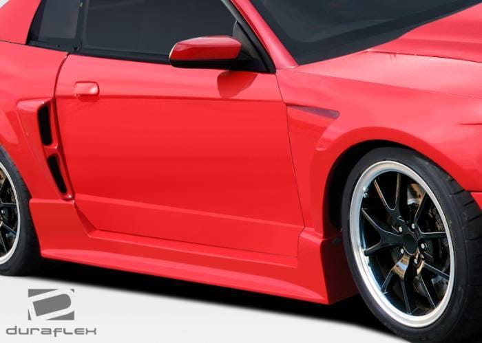 Ford Mustang Duraflex CBR500 Wide Body Side Skirts Rocker Panels - 2 Piece - 107581 thumbnail 2