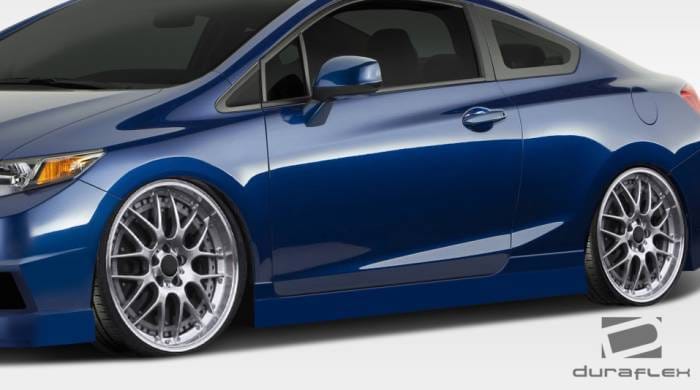 Honda Civic 2DR Duraflex Bisimoto Edition Side Skirts Rocker Panels - 2 Piece - 108097 thumbnail 3