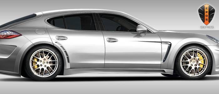 Porsche Panamera Duraflex Eros Version 4 Wide Body Side Skirts Rocker Panels - 2 Piece - 108289 thumbnail 2