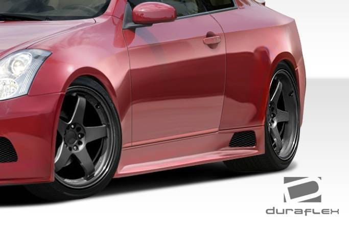 Infiniti G35 2DR Duraflex GT500 Wide Body Side Skirts Rocker Panels - 2 Piece - 108501 thumbnail 2
