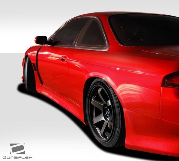 Nissan 240SX Duraflex V-Speed Wide Body Side Skirt Rocker Panels - 2 Piece - 109514 thumbnail 2