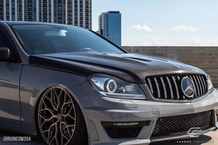 Mercedes-Benz C Class Carbon Creations Black Series Look Hood - 1 Piece - 112319 thumbnail 2