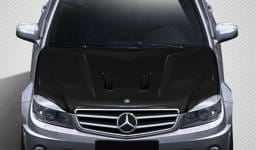 Mercedes-Benz C Class Carbon Creations Black Series Look Hood - 1 Piece - 112324