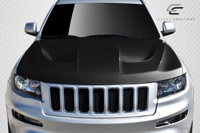 Jeep Grand Cherokee Carbon Creations SRT8 Look Hood - 1 Piece - 112331 thumbnail 2