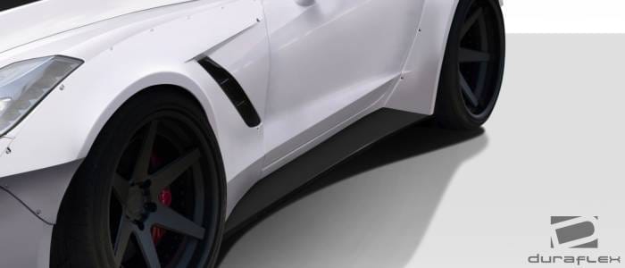 Chevrolet Corvette Duraflex Gran Veloce Wide Body Side Skirts- 2 Piece - 112430 thumbnail 2