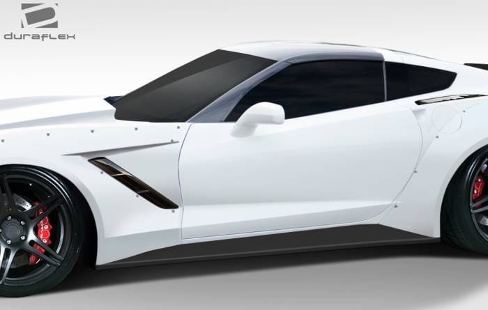 Chevrolet Corvette Duraflex Gran Veloce Wide Body Side Skirts- 2 Piece - 112430 thumbnail 3