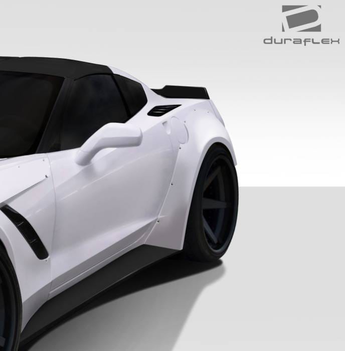 Chevrolet Corvette Duraflex Gran Veloce Wide Body Rear Fender Flares- 2 Piece - 112432 thumbnail 2
