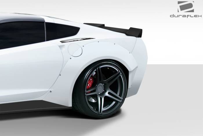 Chevrolet Corvette Duraflex Gran Veloce Wide Body Rear Fender Flares- 2 Piece - 112432 thumbnail 3