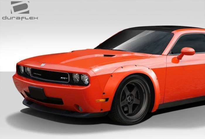 Dodge Challenger Duraflex Novara Wide Body Front Fender Flares - 2 Piece - 112459 thumbnail 2
