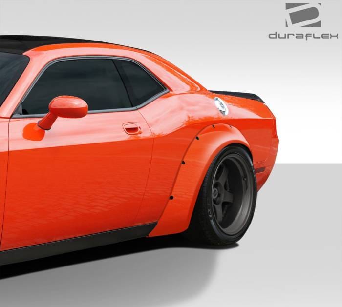 Dodge Challenger Duraflex Novara Wide Body Rear Fender Flares - 2 Piece - 112460 thumbnail 2