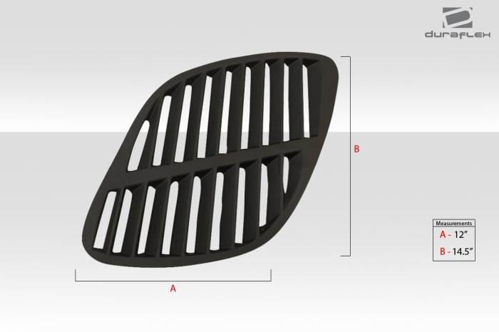 Universal GTR Hood Duraflex Vent Scoop Ducts 112452 thumbnail 3