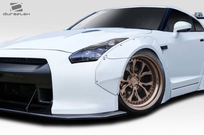 Nissan GTR LBW Duraflex Front Fender Flares 113508 thumbnail 2
