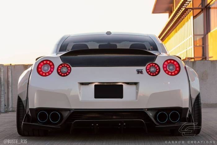 Fits Nissan GTR LBW Carbon Fiber Creations Rear Bumper Lip Body Kit 113511 thumbnail 2