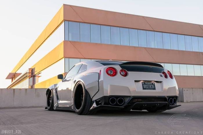 Fits Nissan GTR LBW Carbon Fiber Creations Rear Bumper Lip Body Kit 113511 thumbnail 3