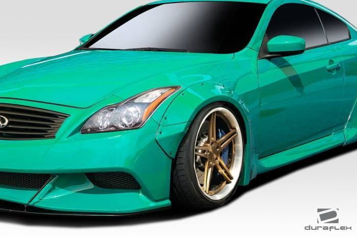 Infiniti G Coupe LBW Duraflex Front Fender Flares 113529 thumbnail 2