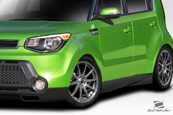 Kia Soul Racer Duraflex Side Skirts Body Kit 113432 thumbnail 2