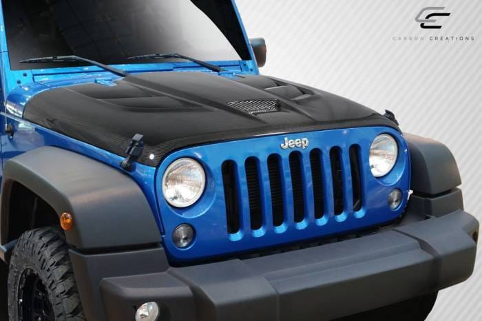 Jeep Wrangler Viper Look Carbon Creations Body Kit- Hood 113645 thumbnail 2