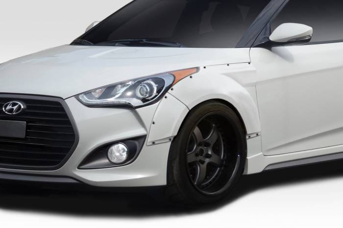 Hyundai Veloster Envision Duraflex Front Fender Flares 114305 thumbnail 2