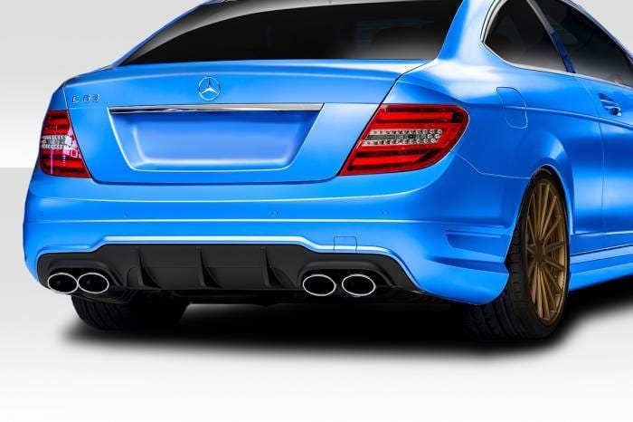 Mercedes C Class C63 Look Duraflex Rear Bumper Diffuser Body Kit 114372 thumbnail 2