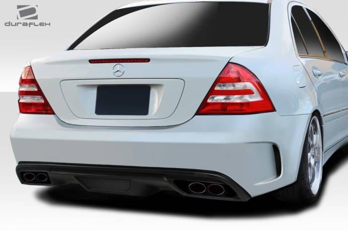 Mercedes C Class Black Series Look Duraflex Rear Body Kit Bumper 112192 thumbnail 2