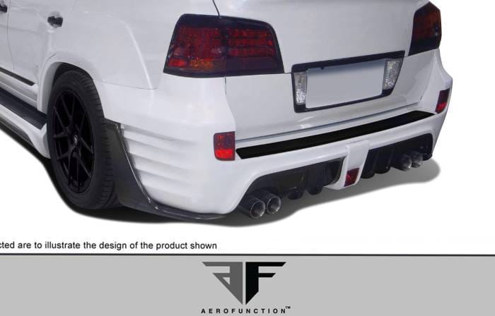 Lexus LX AF-1 Aero Function (GFK) Rear Wide Body Kit Bumper 112292 thumbnail 2