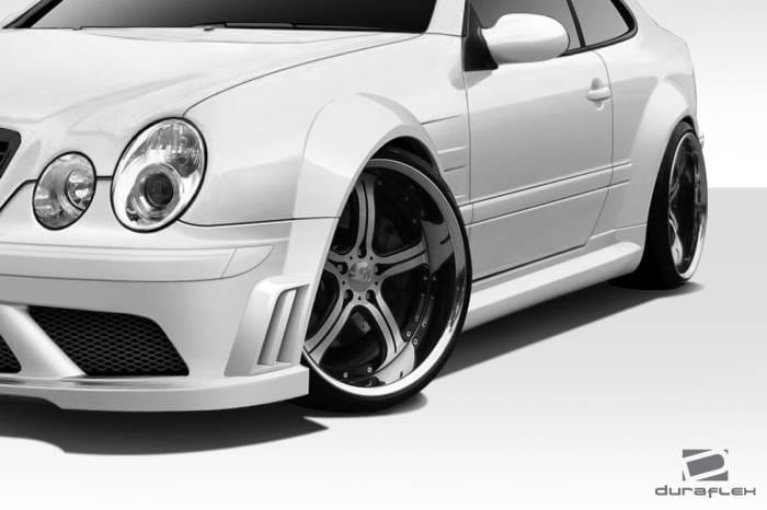 Mercedes-Benz CLK Duraflex Black Series Look Wide Body Front Fender Flares - 2 Piece - 112560 thumbnail 2