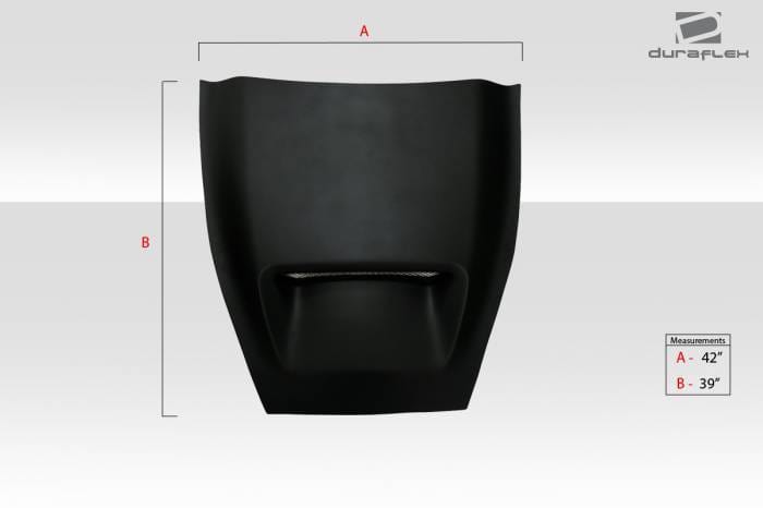 Universal SRT Look Duraflex Hood Cowl Scoop Vent 112449 thumbnail 3