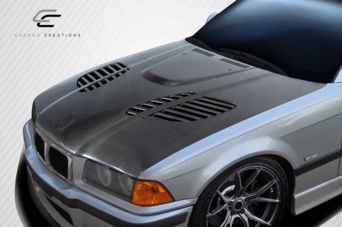 BMW 3 Series 2DR GTR DriTech Carbon Fiber Body Kit- Hood 112903 thumbnail 2