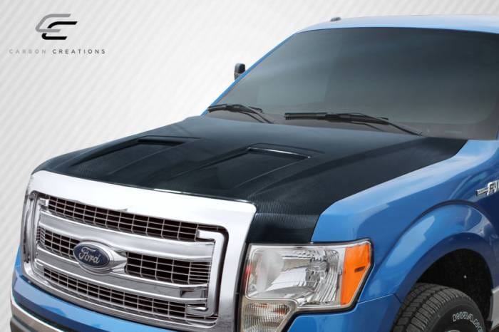 Ford F150 Ram Air DriTech Carbon Fiber Body Kit- Hood 112936 thumbnail 2