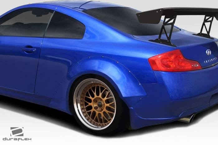 Infiniti G Coupe 2DR Circuit Duraflex 75MM Rear Fender Flares 113034 thumbnail 2