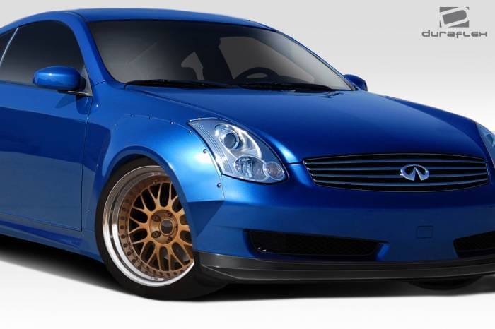 Infiniti G Coupe 2DR Circuit Duraflex 75MM Front Fender Flares 113037 thumbnail 2
