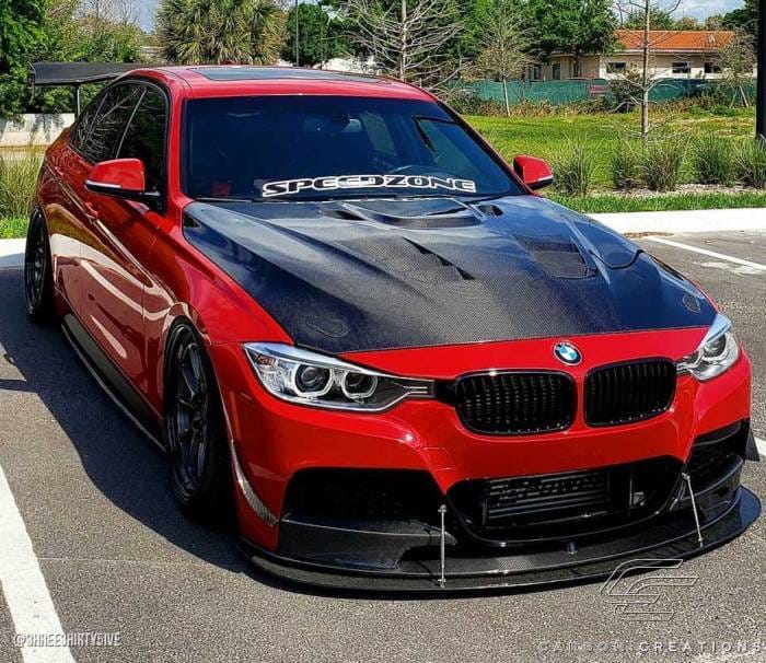 BMW 3 Series 4DR Eros Version 1 DriTech Carbon Fiber Body Kit- Hood 113172 thumbnail 3