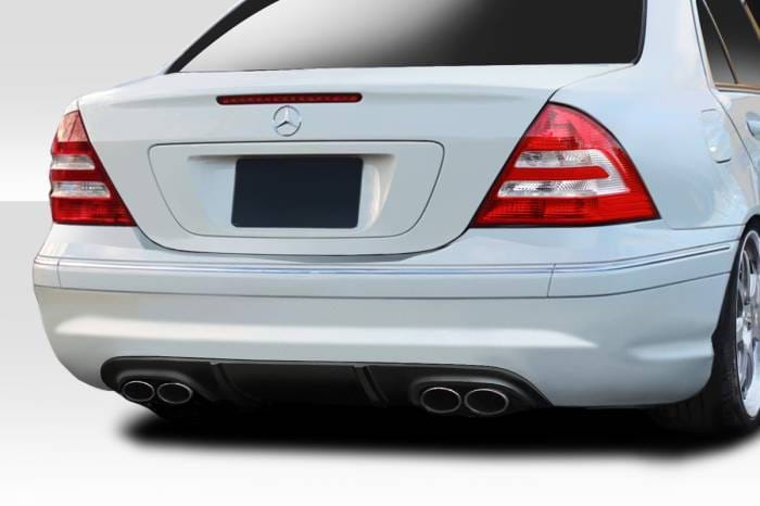 Mercedes C Class AMG L-Sport Duraflex Rear Bumper Diffuser Body Kit 114411 thumbnail 2