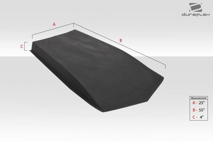 Universal Duraflex 4" Cowl Hood Scoop 114556 thumbnail 3